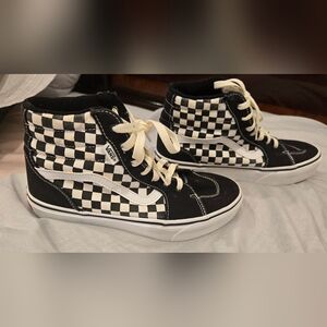 Vans‎ Black and White Checkered Sneakers